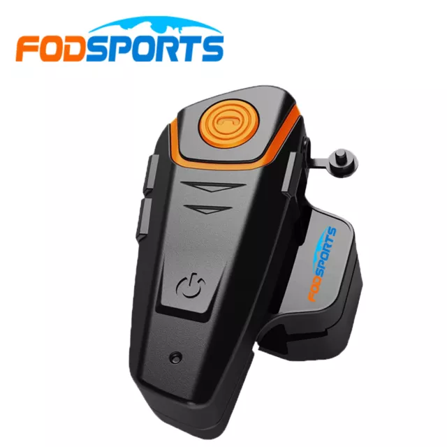 BT-S2 pro 1000M Motorcycle Intercom Bluetooth Helmet Headset FM for 3 Riders