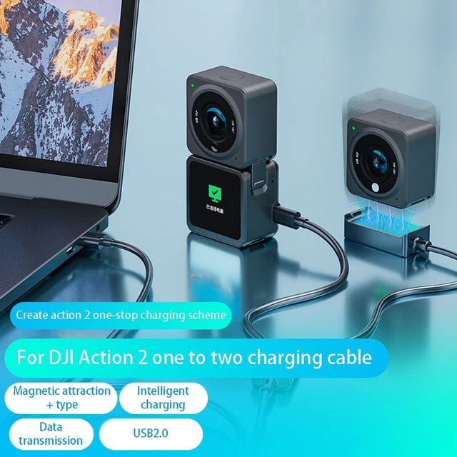 de données Base magnétique Pour DJI Action2 Câble de charge Caméra d'action