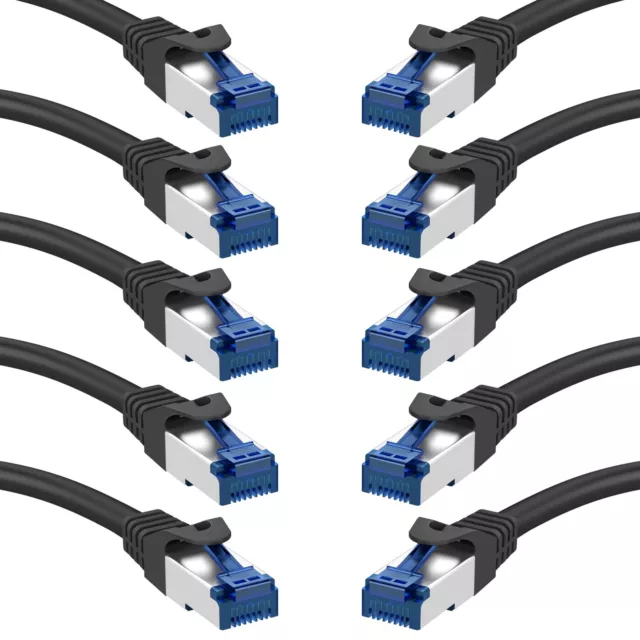 KabelDirekt – 10x 025 m – Cavo Ethernet patch e di rete connettori RJ45 per l...