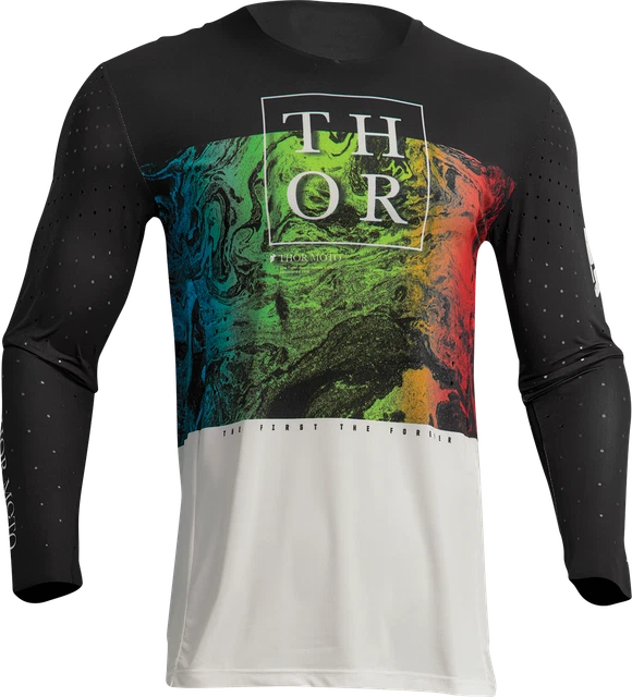 Thor 2910-7042 Jrsy Prime Meltr Bk/Wh Sm Jersey Off-Road Racewear Melter