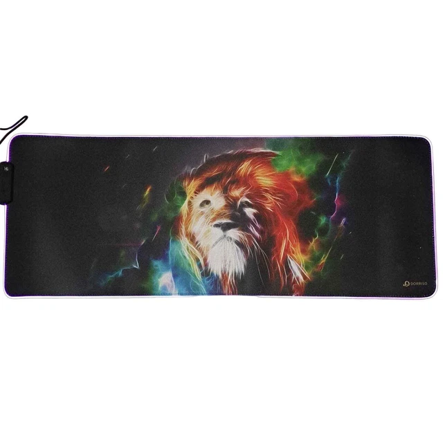 NIB - Gaming LED 31 inch Long Light Up Multi Color Gaming Pad -Lion
