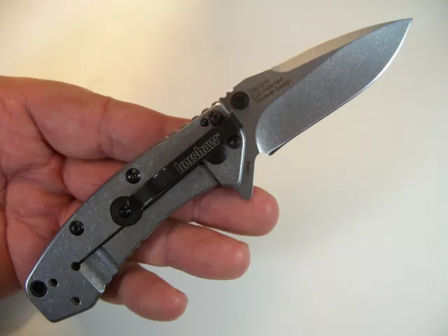 KERSHAW - CRYO Hinderer G-10 Spring Assisted Speedsafe FLIPPER Knife KAI 1555G10 2