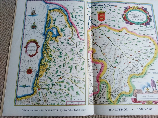 CARTE ANCIENNE XVIIÈME photos années 50 Perche Nogent le Rotrou