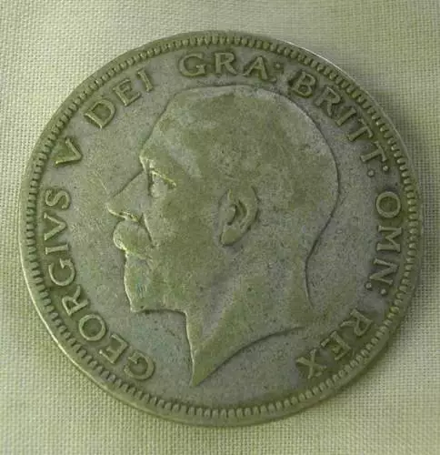 King George V Silver 1/2 Crown 1931-Km #835 -Fine