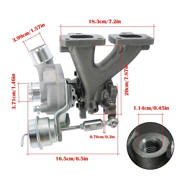 Turbo Turbocharger For 2016-2021 Polaris RZR XP 925CC K03 3023297 1205689 Billet Balanced, Turbochargers - Canada