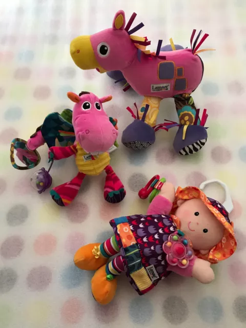 Lamaze Bright Colourful Baby Sensory Toys Job Lot X 3 Bundle