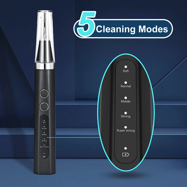 1 set scaler ad ultrasuoni LED integrato cura dentale rimozione tartaro casa