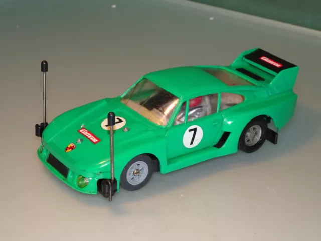 Carrera Servo 132 - Porsche 935 in grün / mit Mängeln