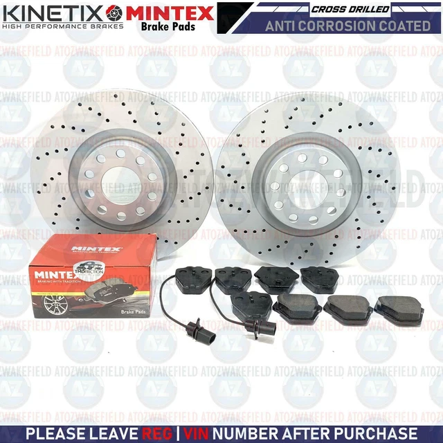 PER BMW SERIE 6 F06 DISCHI FRENO FORATI ANTERIORI PASTIGLIE BREMBO