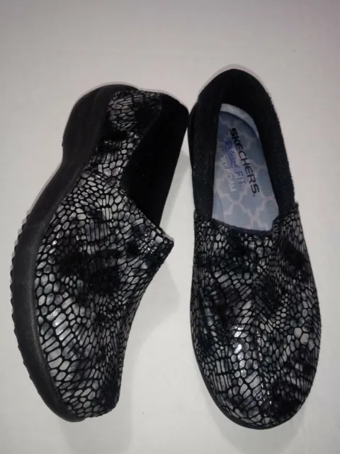 Skechers 49115/BKMT Savor Upscale Womens Size5.5 Walking Shoes Black/Memory Foam