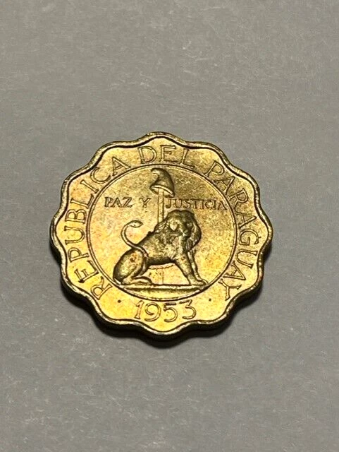 1953 Paraguay 50 Centimos Unc+ #18147