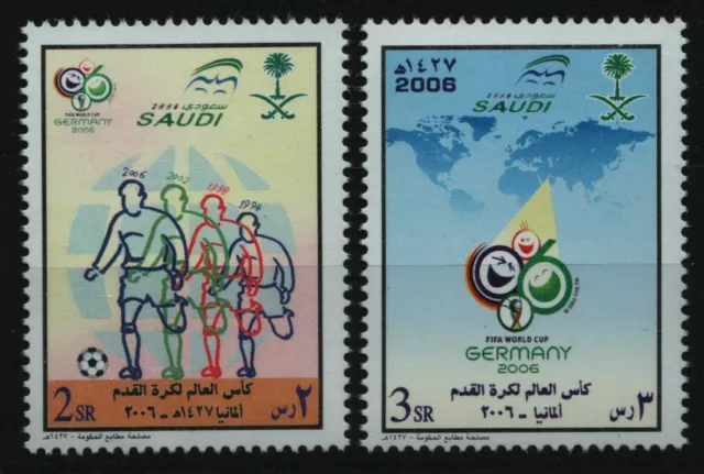 Saudi-Arabien 2006 - Mi-Nr. 1489-1490 ** - MNH - Fußball / Soccer