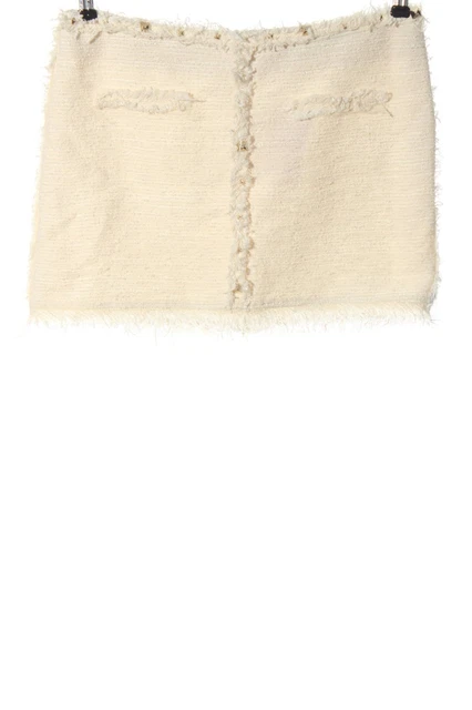 Mini-jupe Zara Woman Couleur Crème – Taille EU 38, Occasion Parfait état, Style Décontracté