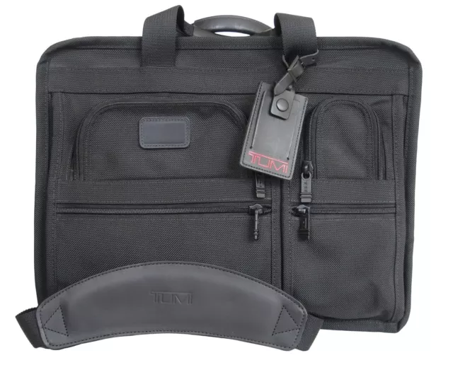 TUMI Ballistic Nylon Briefcase Laptop Black 2624D3