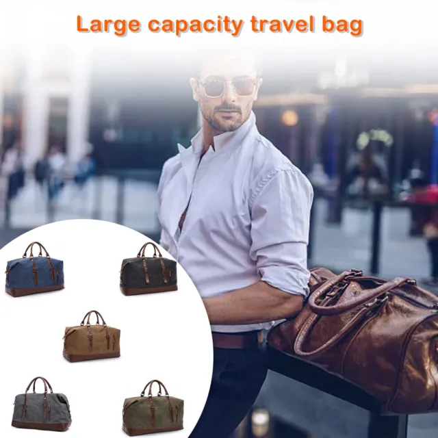 Travel Bag Canvas Large Capacity Carrying Handbags Durable Storage Bags