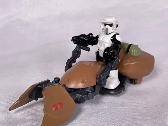Star Wars Playskool Galactic Heroes Endor Speeder Bike w/ Scout Trooper