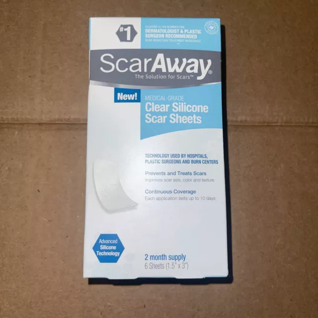 ScarAway Clear Silicone Scar Sheets- 6 Sheets