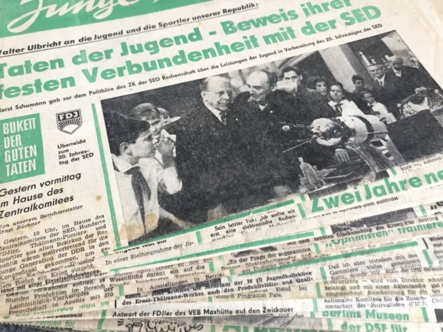 Junge Welt 19. 20. 21. Jahrgang Zeitung DDR 1965 bis 1967 Zeitschrift