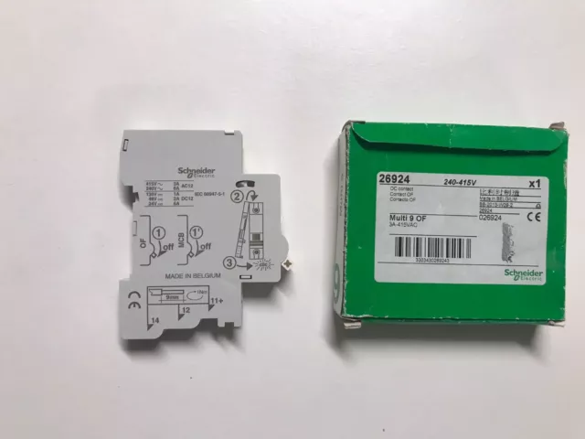 Contact auxiliaire OF + SD/OF 3A 415VCA - 6A 240VCA - A9N26929 SCHNEIDER