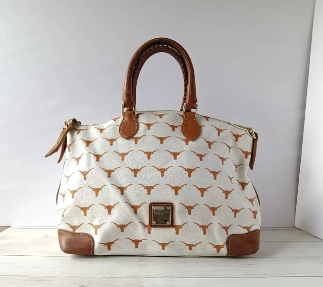 Dooney & Bourke Texas Long Horn Charli Satchel Bag - White