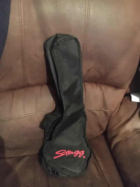 Black Stagg Ukelele Case In Good Condition