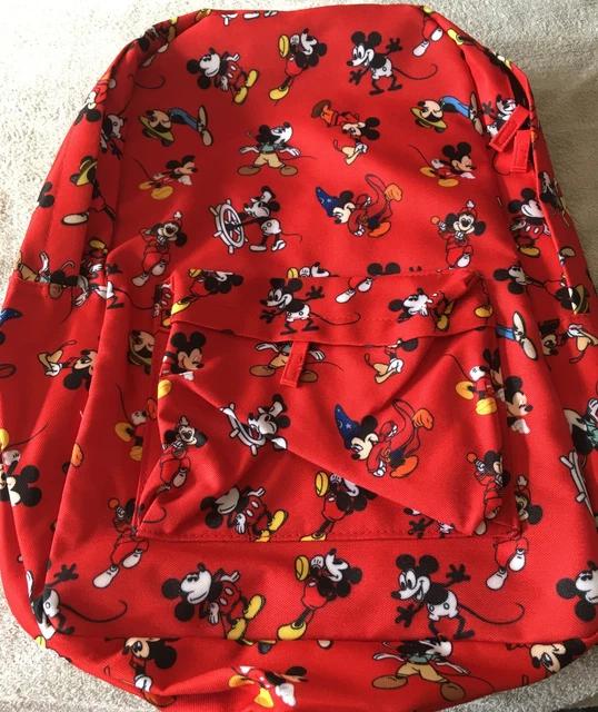 DISNEY STORE MICKEY Mouse Through The Years Backpack School Bag Travel