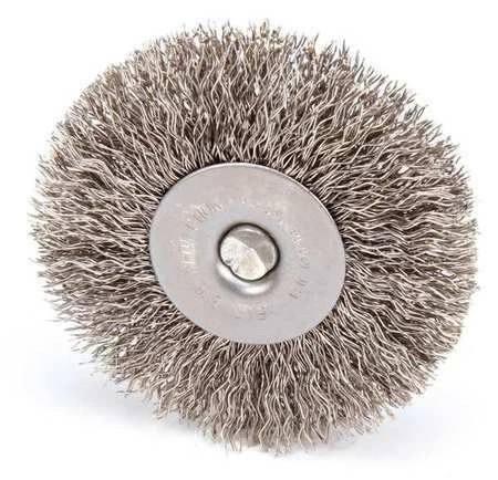 Weiler 93041 Radial Crimped Wire Wheel Wire Brush, Stem