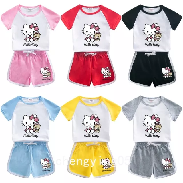 Hello Kitty Bear Tutu Skirt 2-10 Years Girls Underwear Panties Briefs 4 Per  Pack