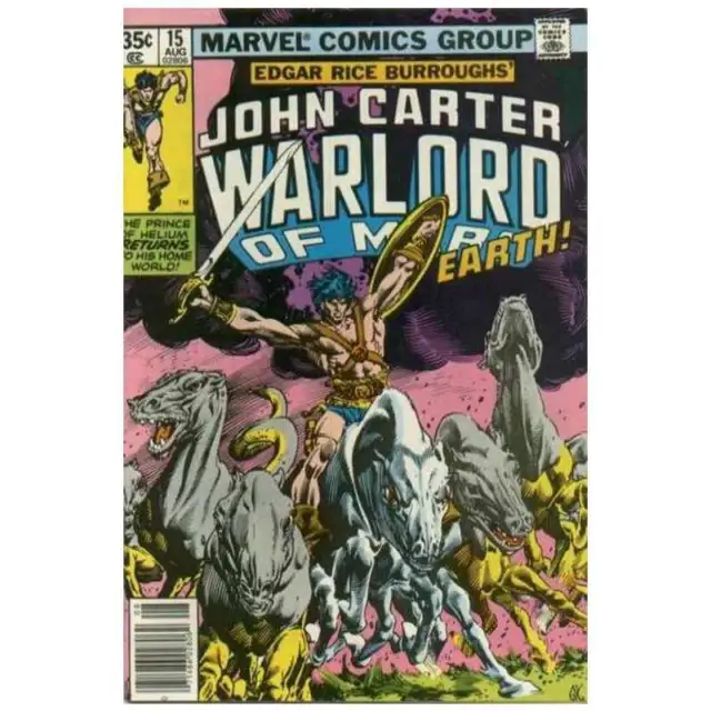 John Carter: Warlord of Mars (1977 series) #15 in VF cond. Marvel comics [e@