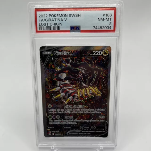 Pokemon Lost Origin - GIRATINA V FULL ART - 185/196 - NM/M!