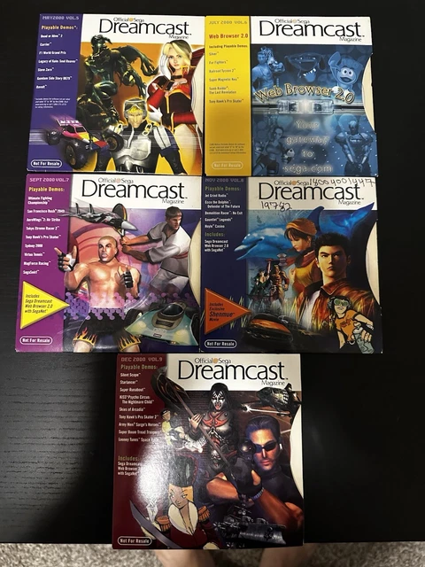 Lot De Jeux Vidéo Démo SEGA Dreamcast - Inclut Sonic, Dead Or Alive - État Bon, Collector