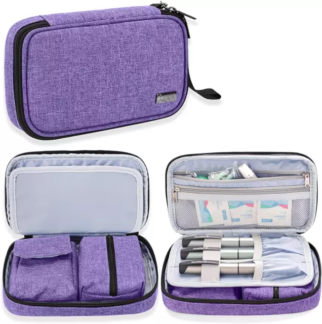 Diabetic Supplies Travel Case Storage Bag for Glucose Meter and Other Supplies