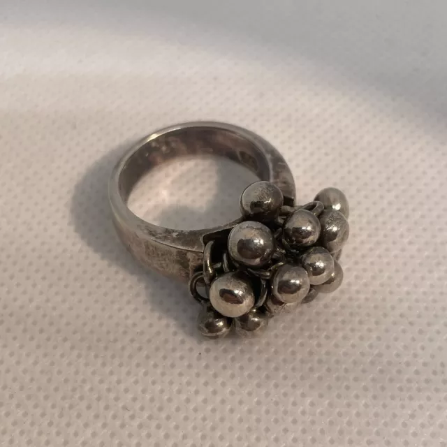 Schwerer Vintage Designer Ring 925er Silber