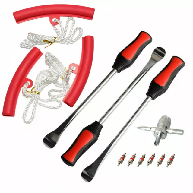 Heavy Duty Tyre Levers Spoon Set Scooter Bike Motorcycle Tire Changing Tool +Bag 2