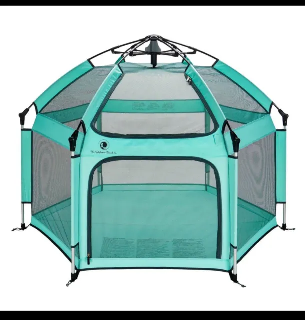 POP 'N GO Premium Indoor and Outdoor Baby Playpen - Sweet Mint Canopy With Bag