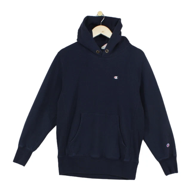 Champion Men's Reverse Hoodie Blue Size XX-Large