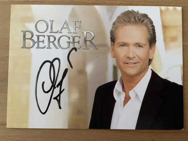 Olaf Berger Schlager Autogrammkarte original handsigniert AK Konvolut