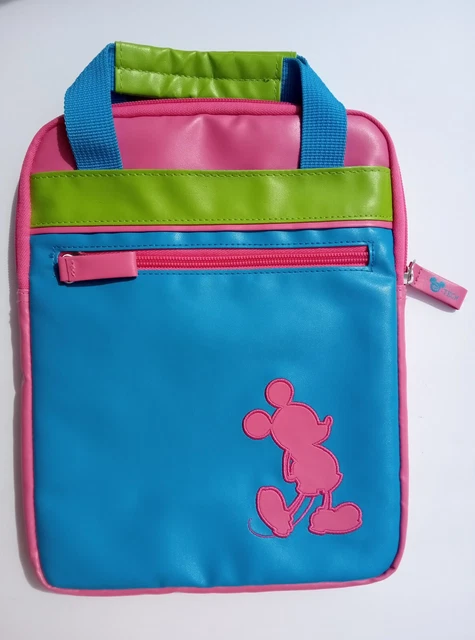 Disney Parks D-Tech Mickey Mouse Pink Blue Lime Green Tablet Mini iPad Case