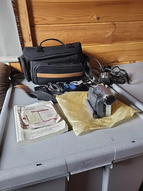 Sony DCR-TRV22E Camcorder With All Accessories, Bag And Tapes Etc