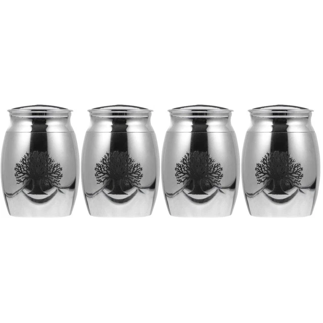 STWTR Collana con urna per ceneri, in acciaio inox, stile retrò