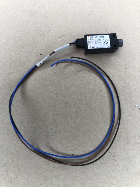 SMC ZSE2-T1-15CN Vacuum Pressure Switch Sensor 1/8” NPT -101 kPa, NPN O.C.