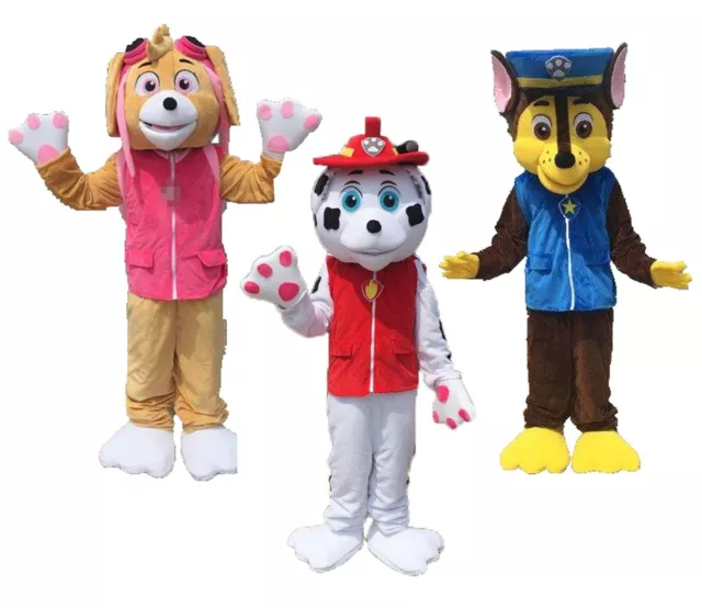 Mascotte Paw Patrol adulti professionale costume cani per animazione carnevale