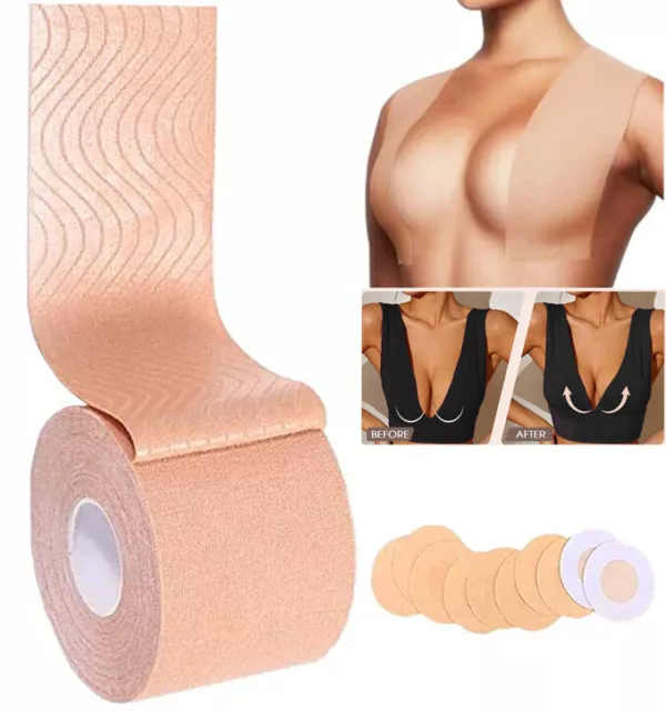 5M Body Invisible Bra Boob Tape Nipple Cover Breast Lift Tape Push Up  Sticky Bra