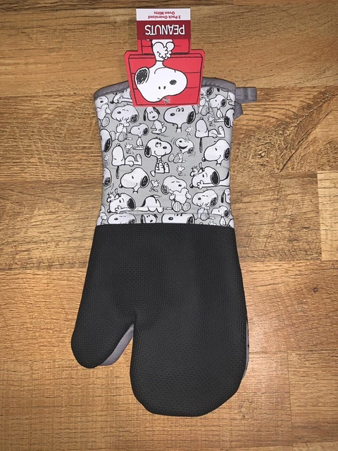 Paquete de 2 guantes de horno de gran tamaño PEANUTS Snoopy Woodstock resistentes al calor