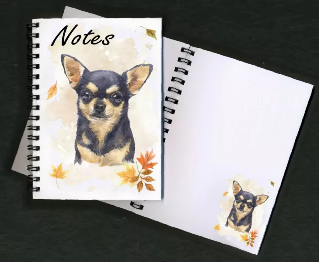 Chihuahua Smoothcoat Dog Notebook + small image on every page by Starprint