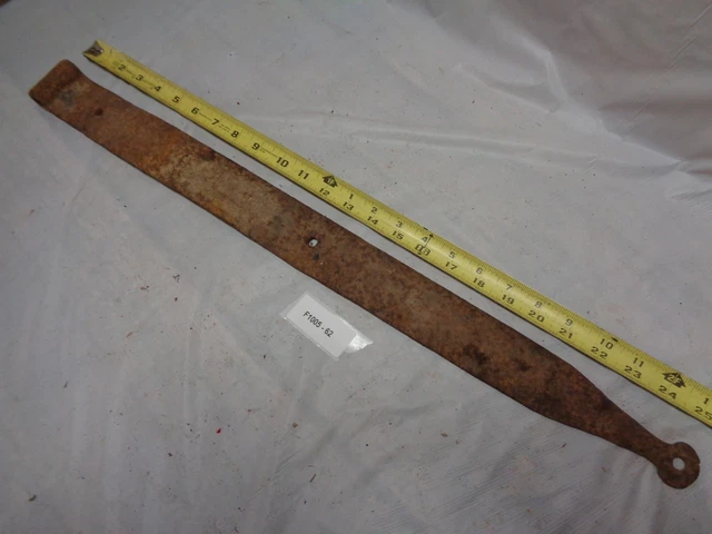 Antique Barn Door Hinge 26" Long Button End (F1005-62)