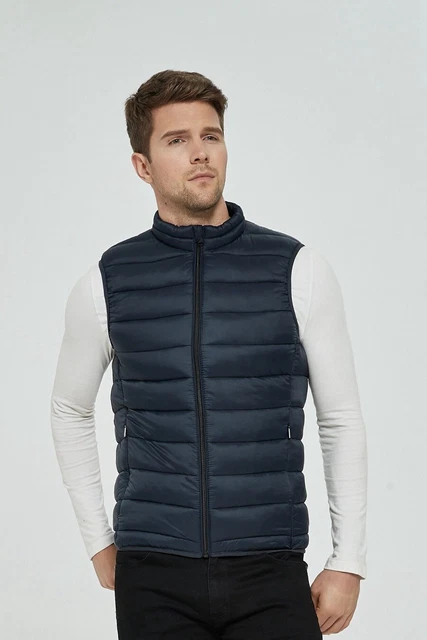 Giubbotto uomo piumino invernale smanicato gilet giacca da M L XL 2XL 3XL 4XL 5