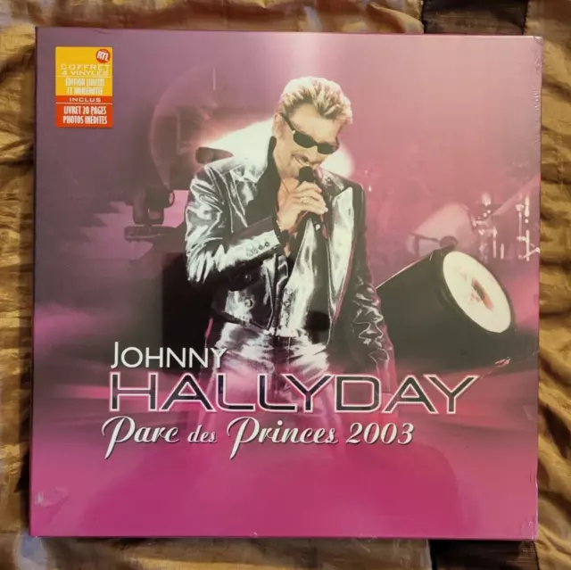 Box 4 LP  Johnny Hallyday - Parc Des Princes 2003 - ORIGINAL NEUF Scellé
