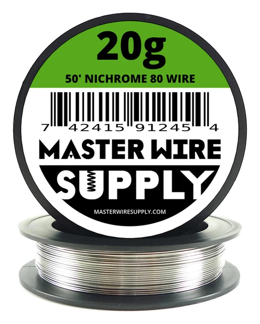 MWS - Nichrome 80 - 50 ft - 20 Gauge - Round Wire