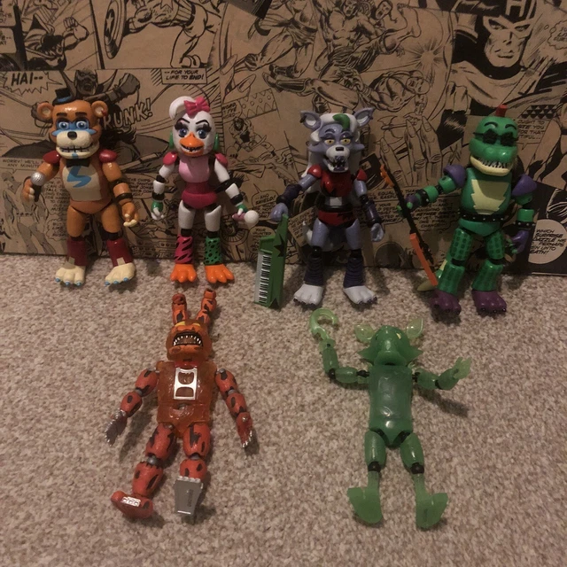 FIVE NIGHTS AT Freddy's Fnaf Action Figures x 6 Bundle Job Lot Funko